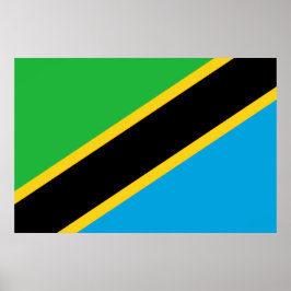 tansanische Flagge Poster