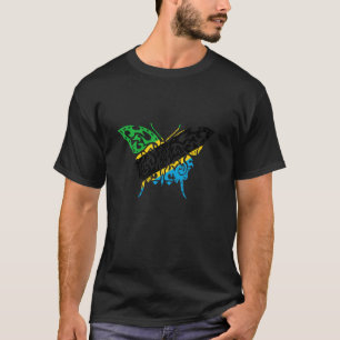 Tansanische Wurzeln Schmetterling Tansanischer Sto T-Shirt