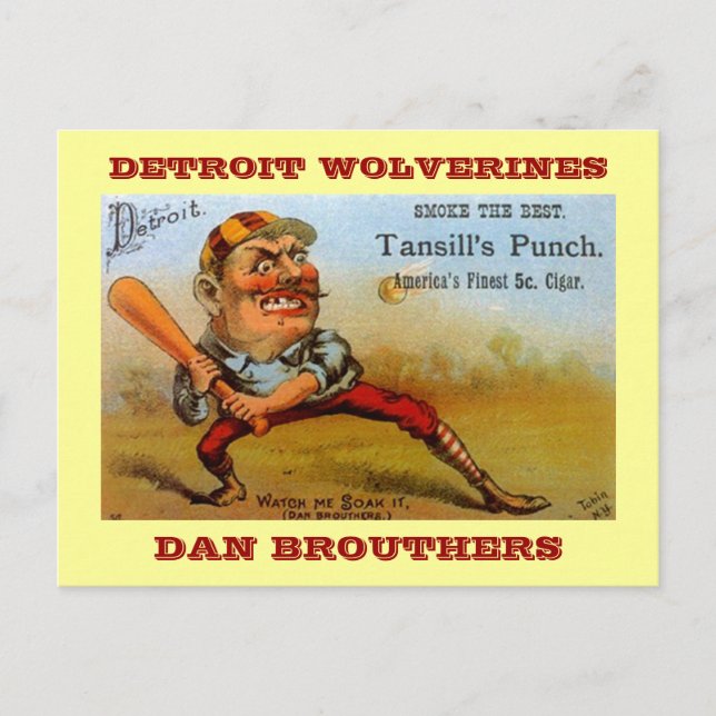 TANSILL'S CIGAR WERBUNG POSTCARD VNTG BASEBALL POSTKARTE (Vorderseite)