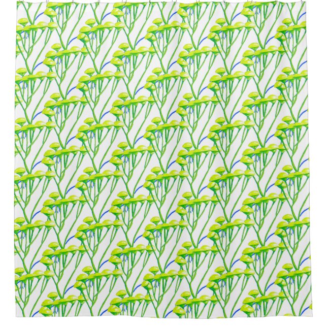 Tansy auf einem Duschvorhang (Vorderseite)
