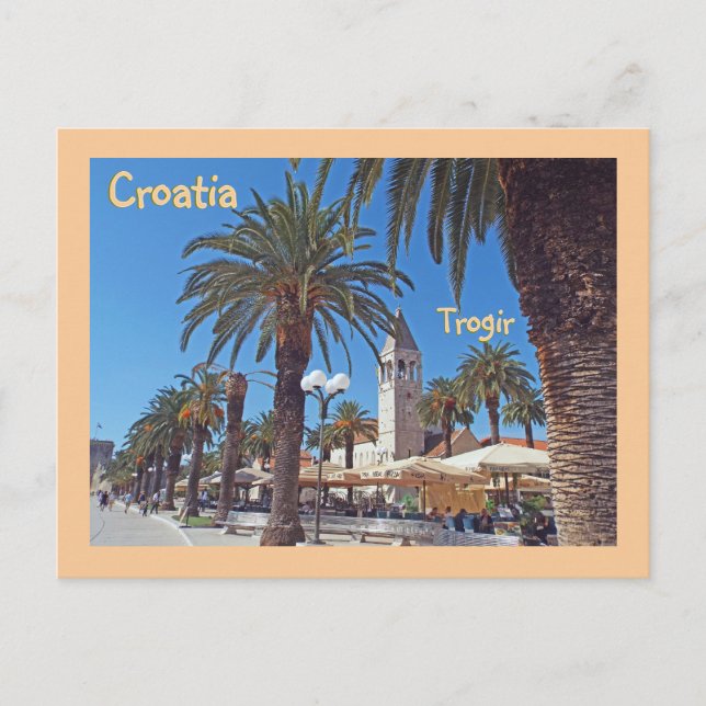 TANTALISIERUNG TROGIR, KROATIEN POSTKARTE (Vorderseite)