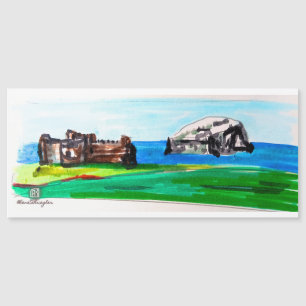 Tantallon Castle and Bass Rock, Schottland Magnetkarte