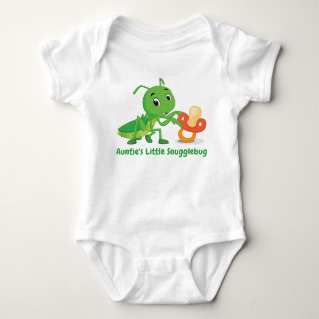 Tantas Schnurrbart Bug Baby Bodysuit Strampler (Vorderseite)