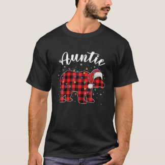 Tantchen Bear Buffalo Rote Kariert Familie Weihnac T-Shirt