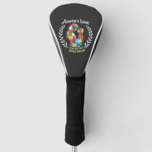 Tantchens Liebe kennt kein Autismus-Spektrum-Bewus Golf Headcover