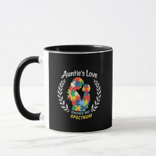 Tantchens Liebe kennt kein Autismus-Spektrum-Bewus Tasse
