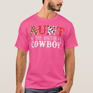 Tante 1St Erster Geburtstag Cowboy Western Rodeo P T-Shirt