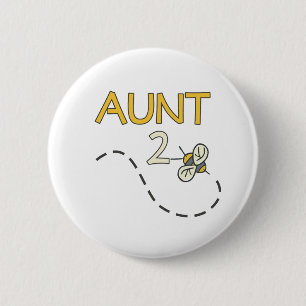Tante 2 Biene Button