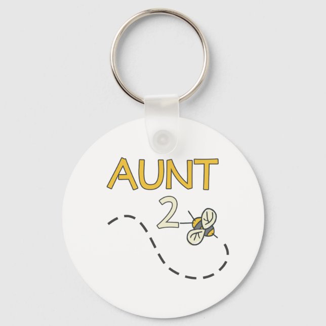 Tante 2 Biene Schlüsselanhänger (Vorderseite)