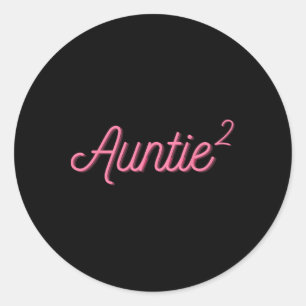 Tante 2 Squared Tante 2 Twin Mothers Day Aun Runder Aufkleber