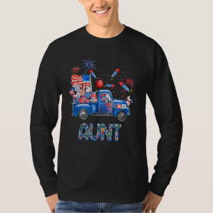 Tante 4. Juli Flag Truck Firecracker Independe T-Shirt