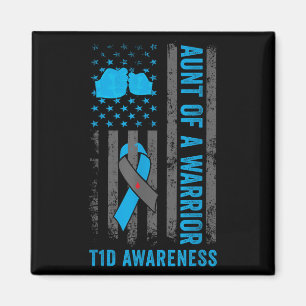 Tante a T1d Krieger Diabetiker Typ 1 Diabetes Awa Magnet