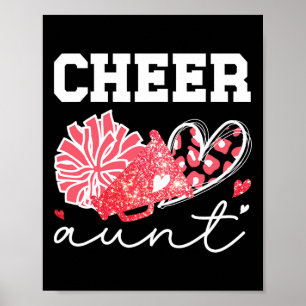 Tante an Muttertag anfeuern Schwarze Frauen Cheerl Poster