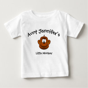 Tante Baby Clothes Little Monkey Niece Nephew Baby T-shirt