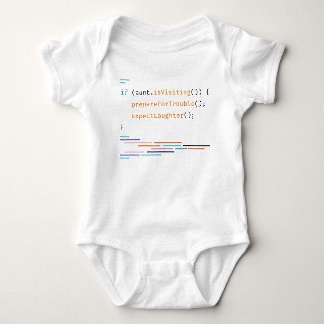 Tante Baby Lover Funny Niedlich Code Sprichwort Strampler (Vorderseite)