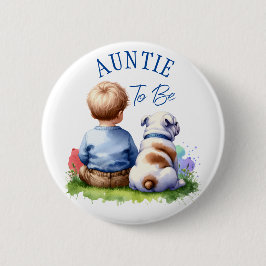 Tante | Baby - und Bulldogge - Babydusche Button