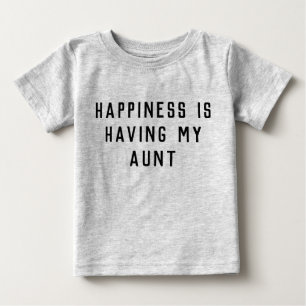 Tante Babykleidung passt zu Nephew Tante Tante Tan Baby T-shirt