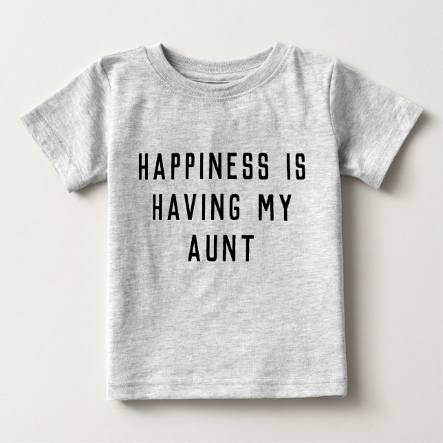 Tante Babykleidung passt zu Nephew Tante Tante Tan Baby T-shirt (Vorderseite)