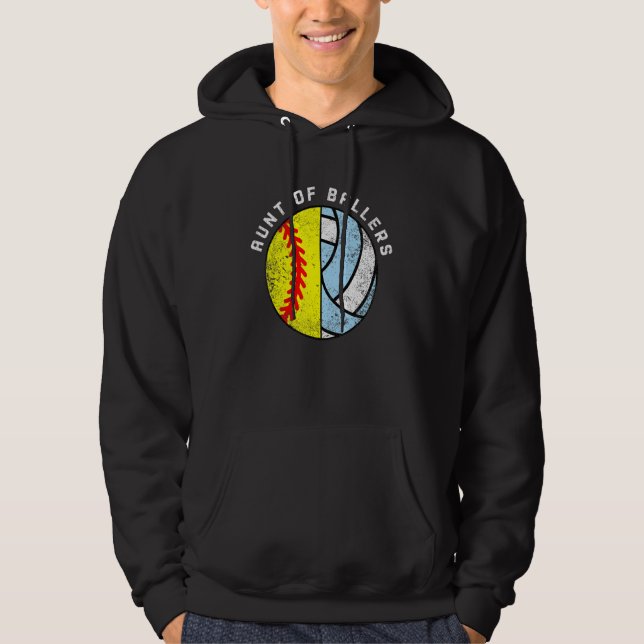 Tante Ballers Softball Volleyball Tante Hoodie (Vorderseite)