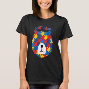 Tante Bär Autismus-Bewusstsein Tante Liebe Unterst T-Shirt