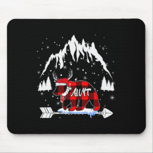 Tante Bear Buffalo Kariert Weihnachten Sonnenschei Mousepad