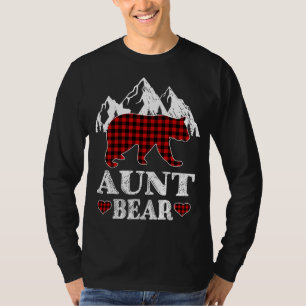 Tante Bear Christmas Pajama Red Kariert Buffalo Ma T-Shirt