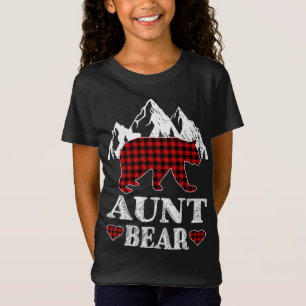 Tante Bear Christmas Pajama Red Kariert Buffalo Ma T-Shirt