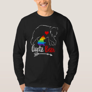 Tante Bear Proud Mama Aunta Auntie Ally Lgbtq Rain T-Shirt