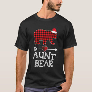 Tante Bear, Red Buffalo Kariert Tante Bear Pajama T-Shirt