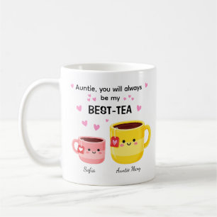 Tante Bestie Valentinstag-Teetasse Kaffeetasse