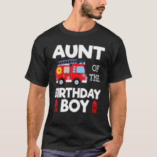 Tante Birthday Boy Fire Truck Kleinkind Feuerwehrm T-Shirt