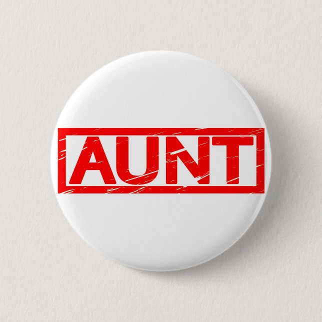 Tante-Briefmarke Button (Vorderseite)