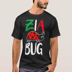 Tante Bug italienische lustige Marienkäfer T-Shirt