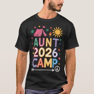 Tante Camp 2026 Familienurlaub Sommer Camping T-Shirt