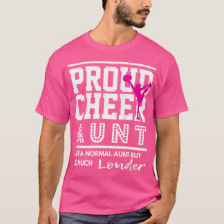 Tante Cheerleading Stolz Tante Anfeuern T-Shirt