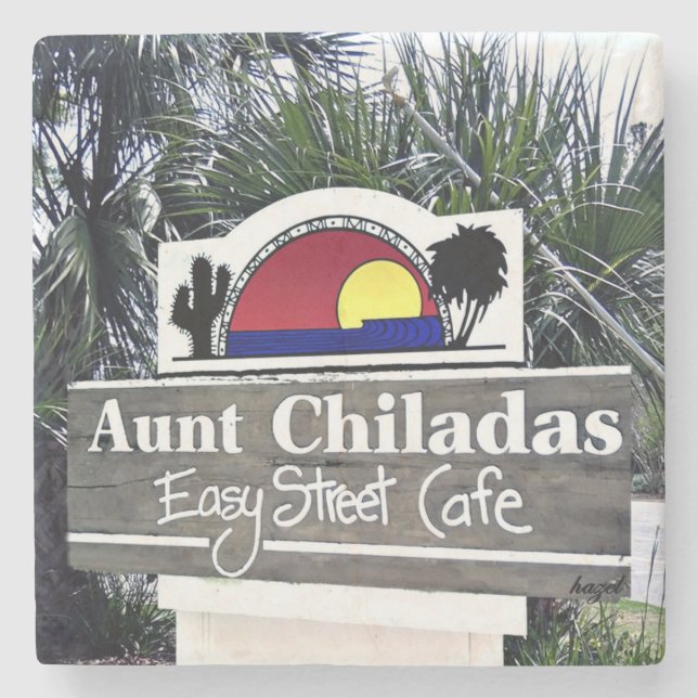 Tante Chiladas, Hilton- Head IslandUntersetzer Steinuntersetzer (Vorderseite)