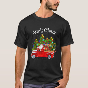 Tante Claus Car Santa Lieferwagen Rentier T-Shirt