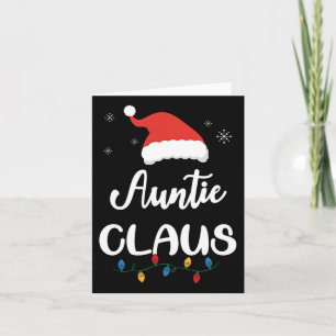 Tante Claus Funny Christmas Matching Familie Santa Karte
