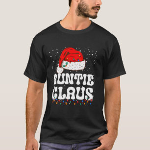 Tante Claus Weihnachts-Tante Weihnachtsfamilie Mat T-Shirt