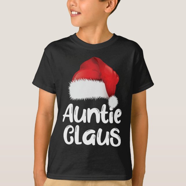 Tante Claus Weihnachtsfamilie Matching Weihnachtsm T-Shirt (Vorderseite)