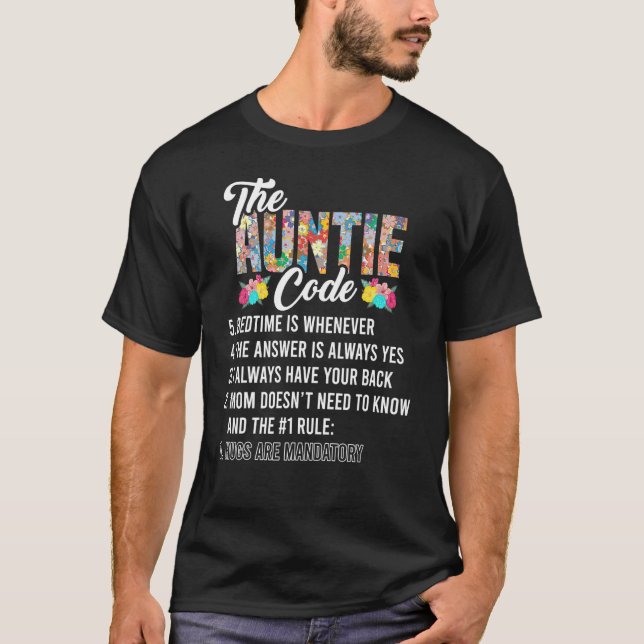 Tante-Code für Tante- und Godmatte T-Shirt (Vorderseite)