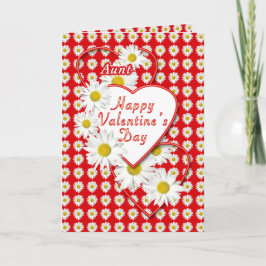 Tante Daisis and Hearts Valentine Card Feiertagskarte