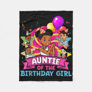 Tante Das Geburtstagsmädchen Party Rosa Puppe Fami Fleecedecke