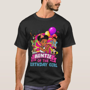 Tante Das Geburtstagsmädchen Party Rosa Puppe Fami T-Shirt
