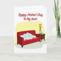 Tante-Day-Sofa-Szene-Karte zum Kuscheln