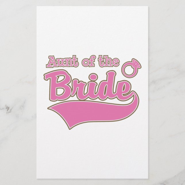 Tante der Braut Briefpapier (Vorderseite)