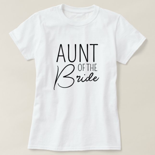 Tante der Braut - Familienfeier T-Shirt (Design vorne)