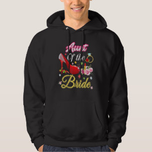 Tante der Bride Happy Wedding Blume Rosa Schuhe Hoodie