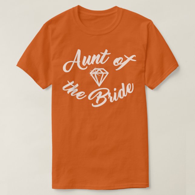 Tante der Bride mit Bling Diamond T-Shirt (Design vorne)