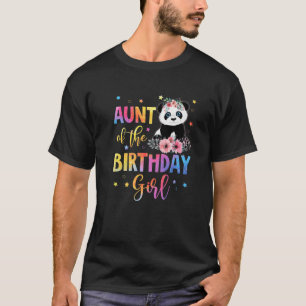 Tante der Geburtstagskarte Panda Bärenmutter Blume T-Shirt